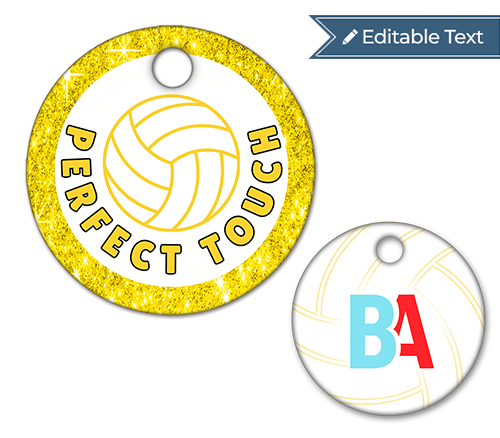 Volleyball Perfect Touch Tag- Sparkle
