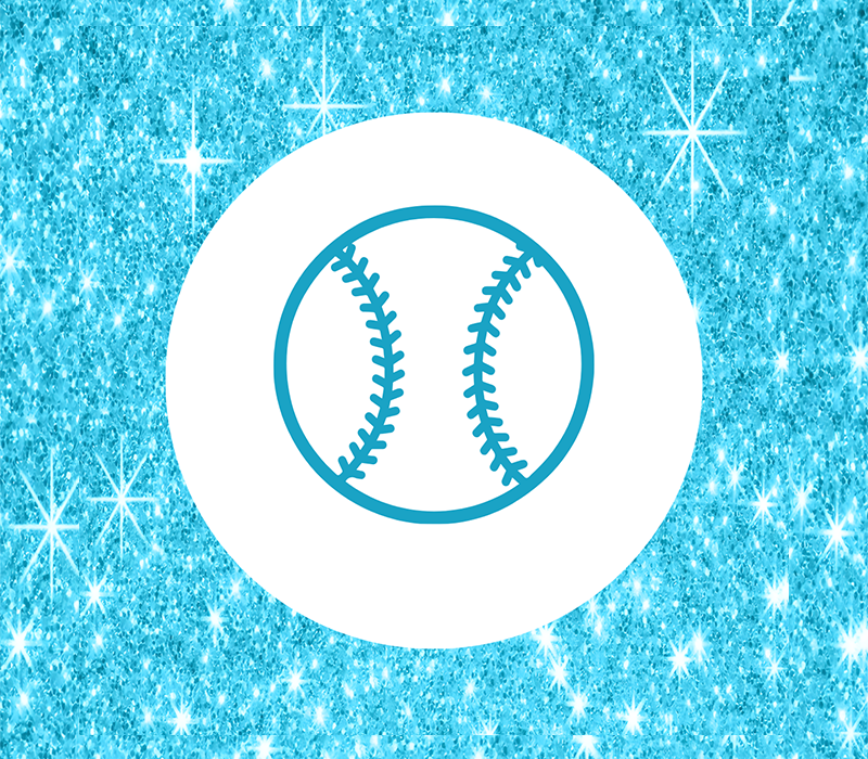 Softball RBI Tag - Sparkle