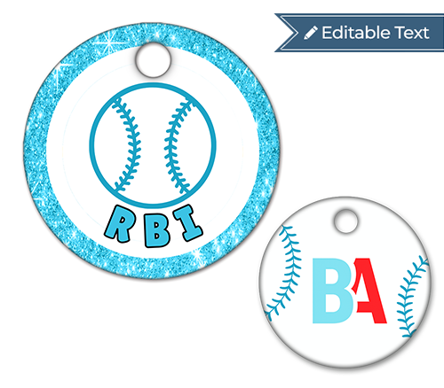 Softball RBI Tag - Sparkle