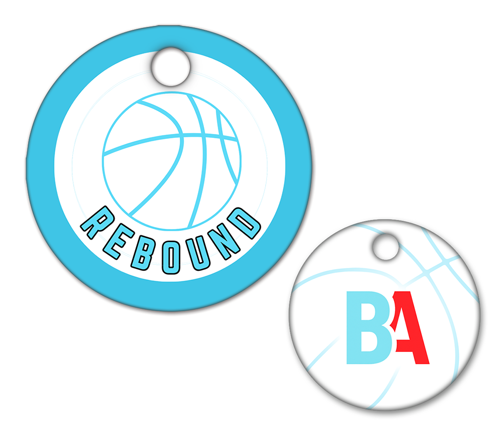 Basketball Circle Swag Tags
