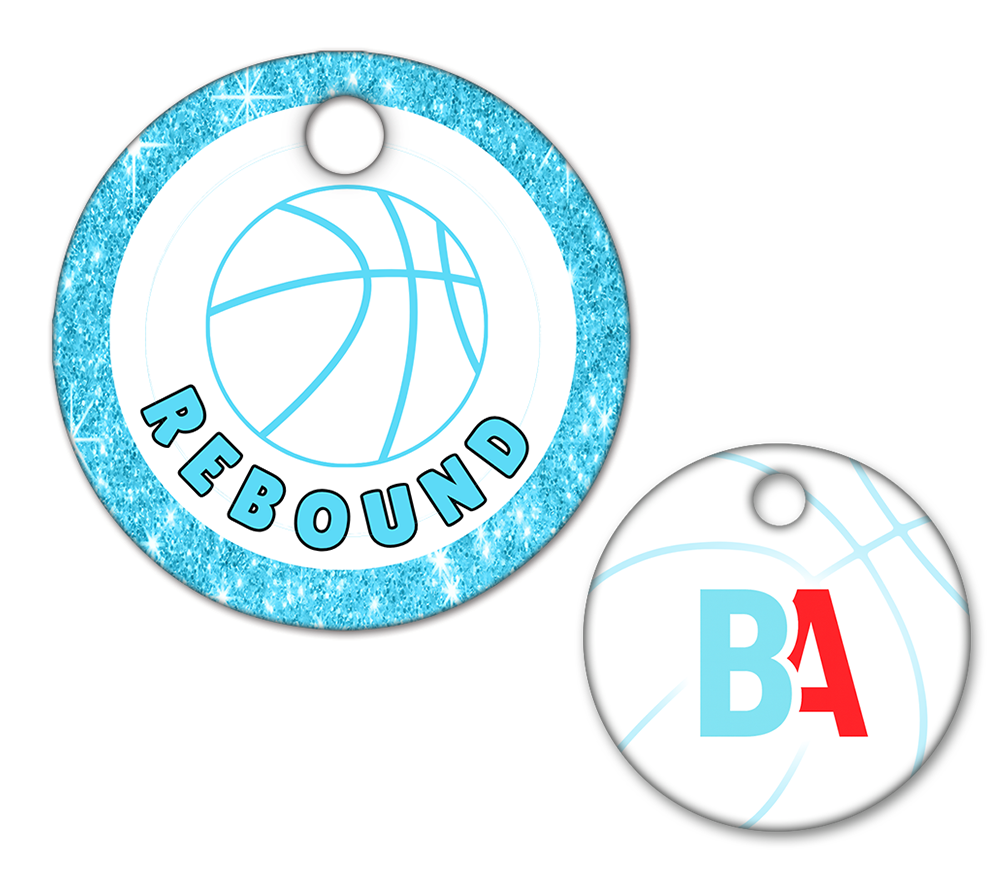 Basketball Circle Swag Tags