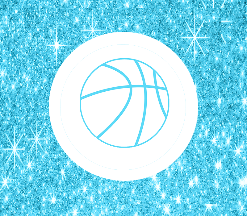Basketball Rebound Tag - Sparkle