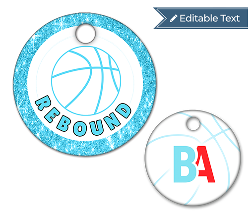 Basketball Rebound Tag - Sparkle