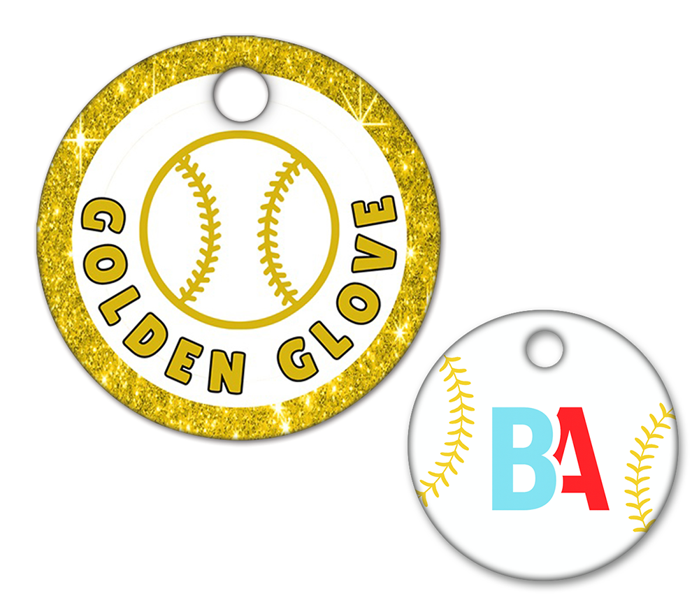 Baseball/Softball Circle Swag Tag