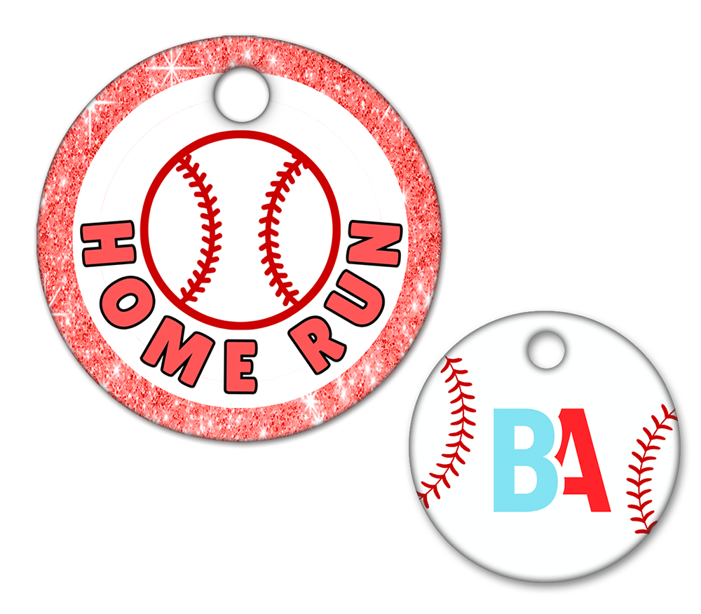 Baseball/Softball Circle Swag Tag