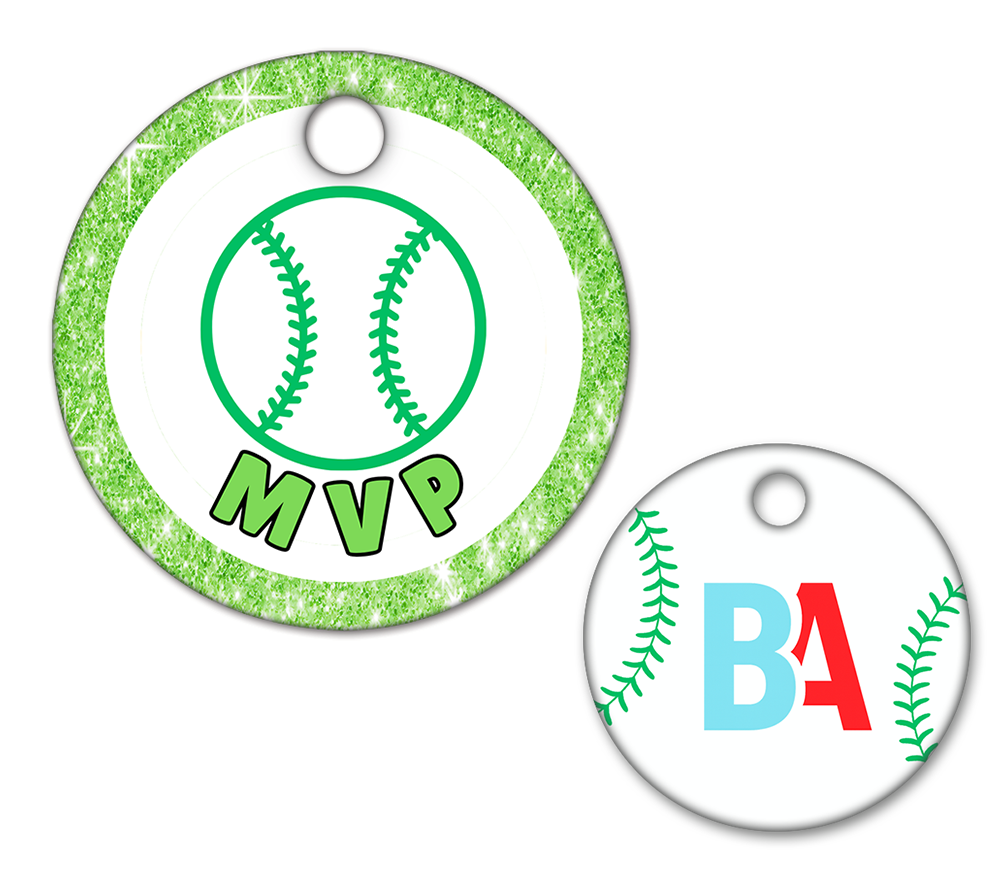Baseball/Softball Circle Swag Tag