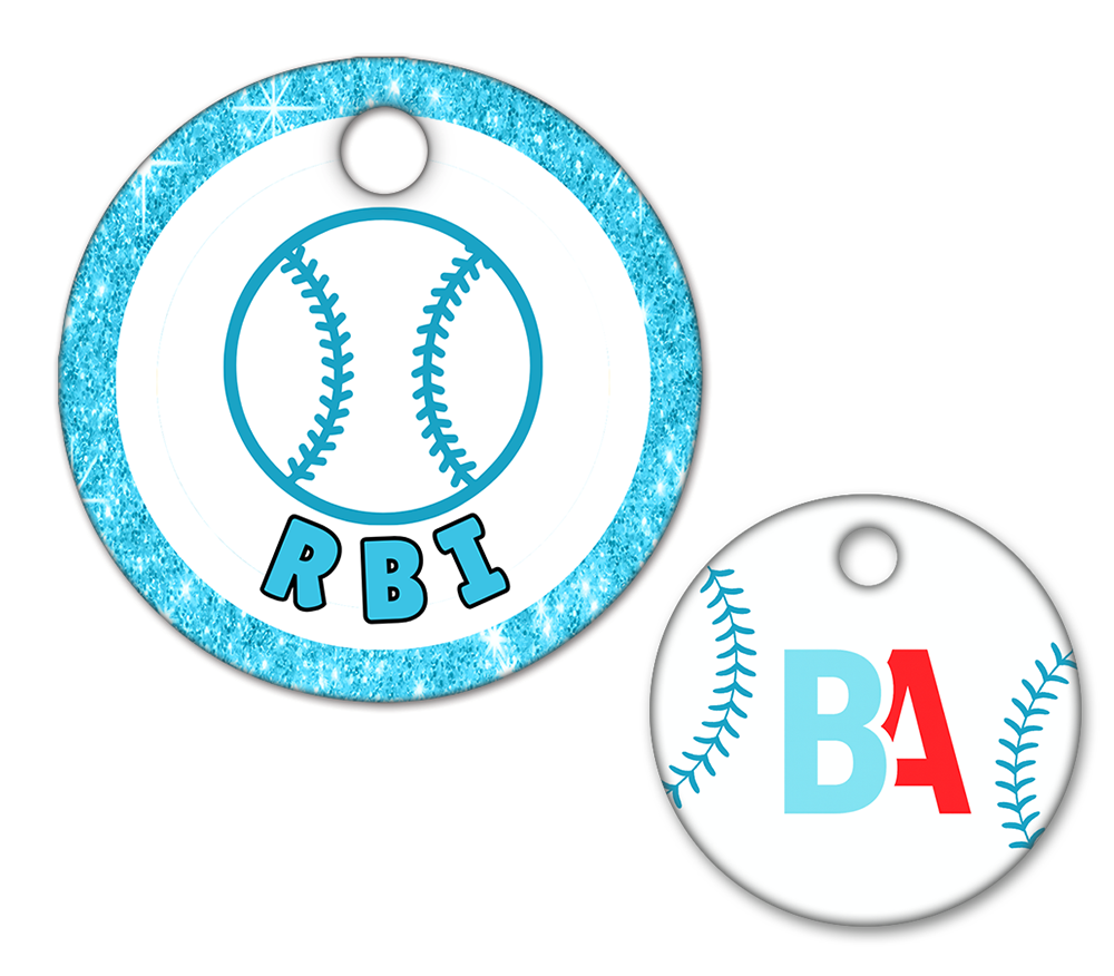 Baseball/Softball Circle Swag Tag