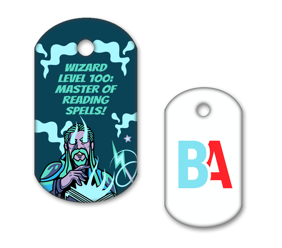 Wizard Level 100: Master of Reading Spells Tag – Boostables