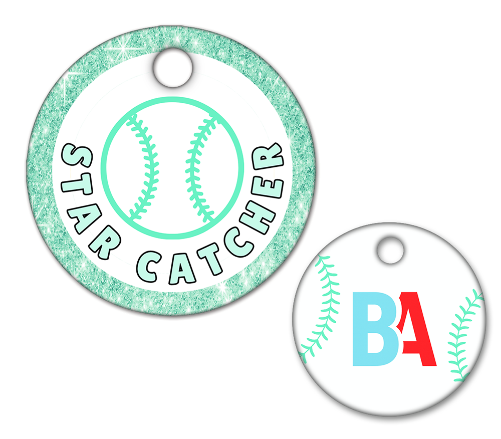 Baseball/Softball Circle Swag Tag