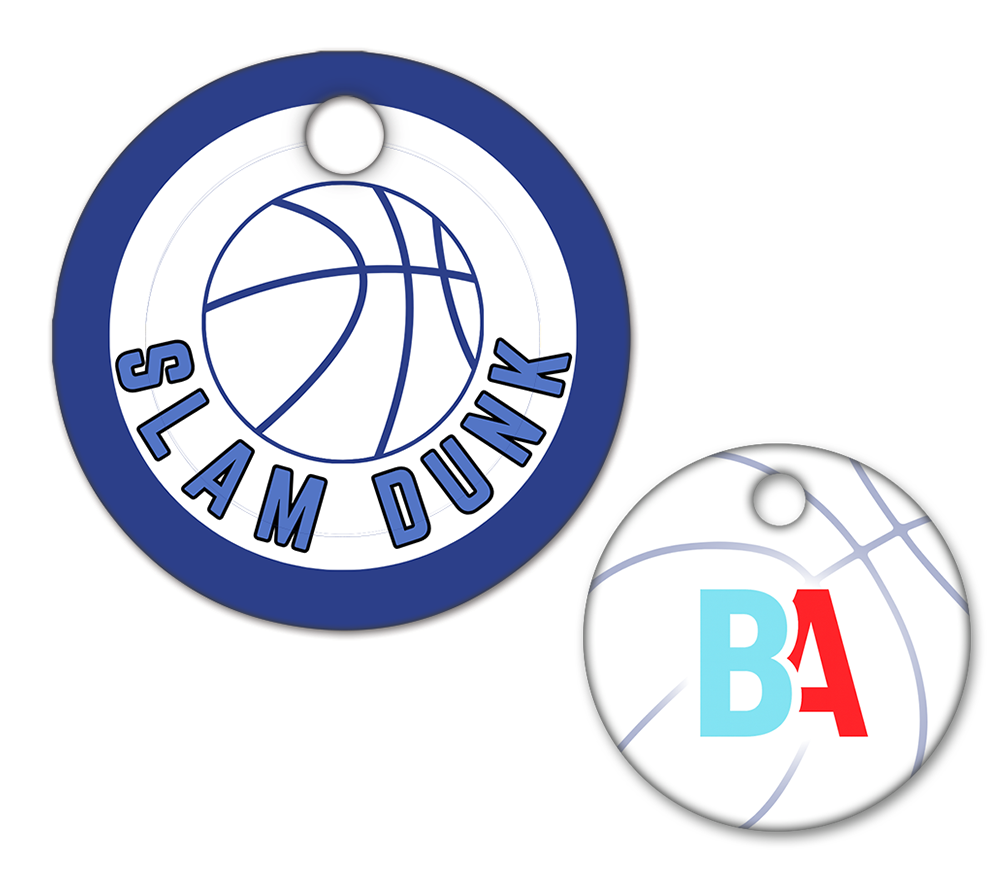 Basketball Circle Swag Tags
