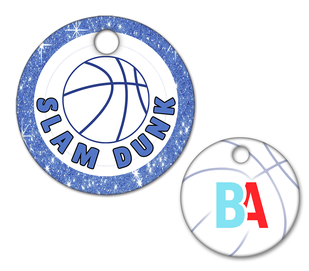 Basketball Circle Swag Tags