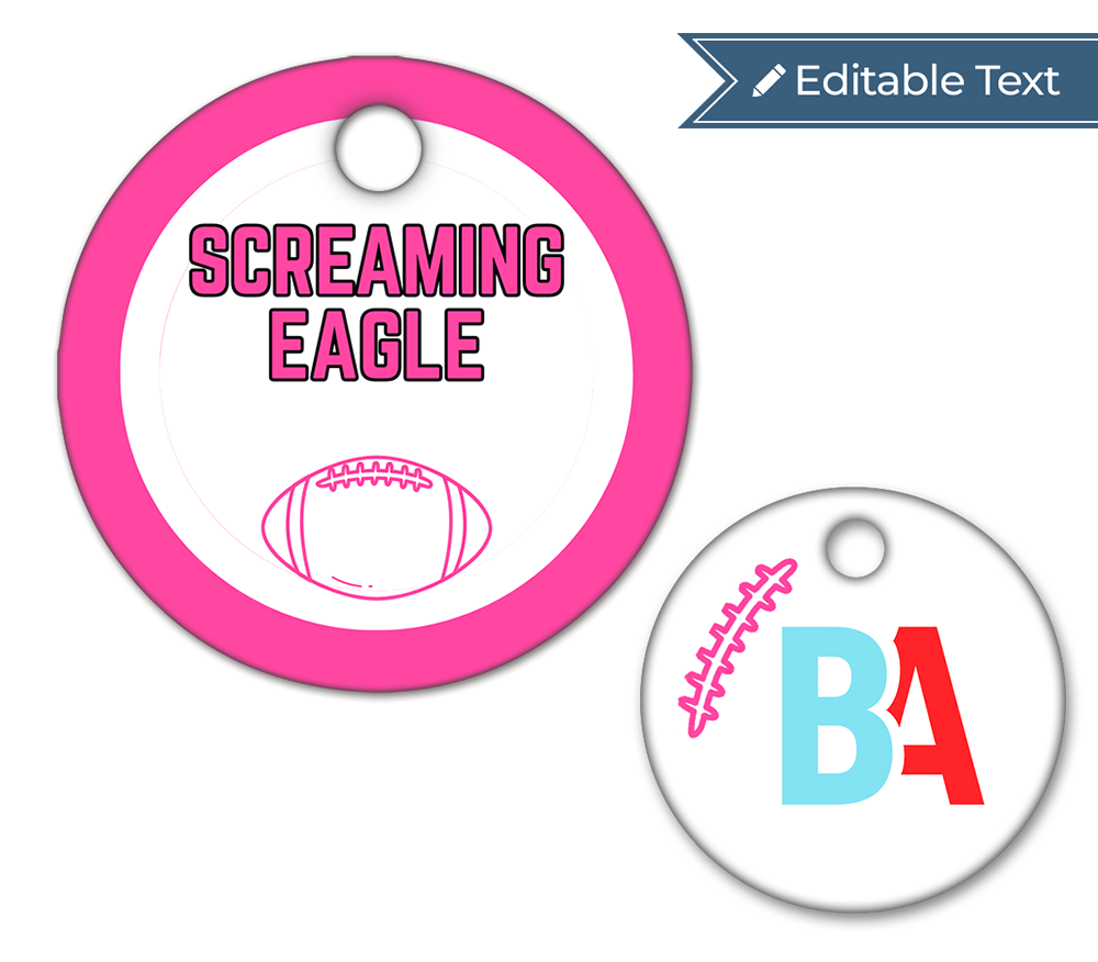 Football Screaming Eagle Tag - Classic