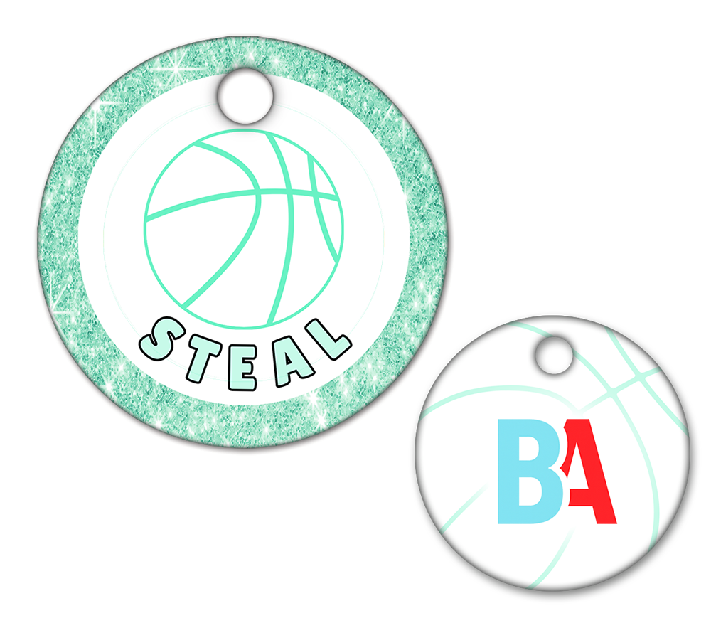 Basketball Circle Swag Tags