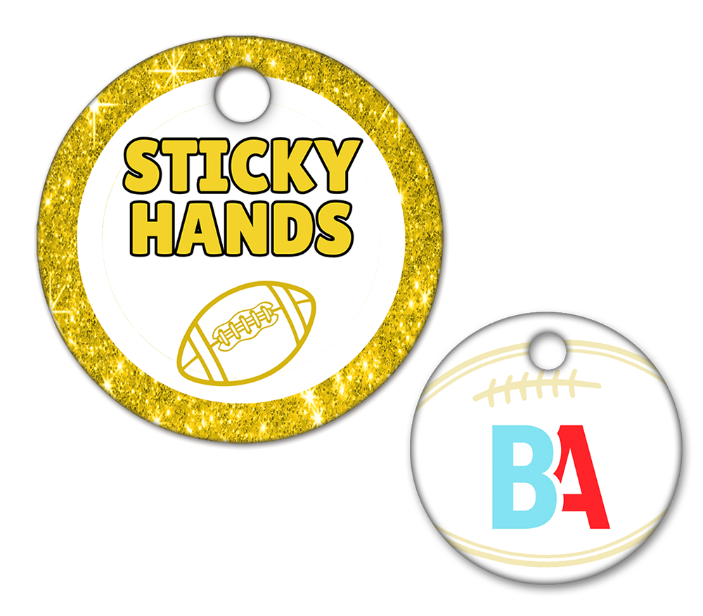 Football Circle Swag Tags