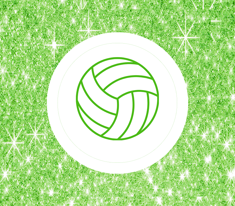 Volleyball Super Save Tag - Sparkle
