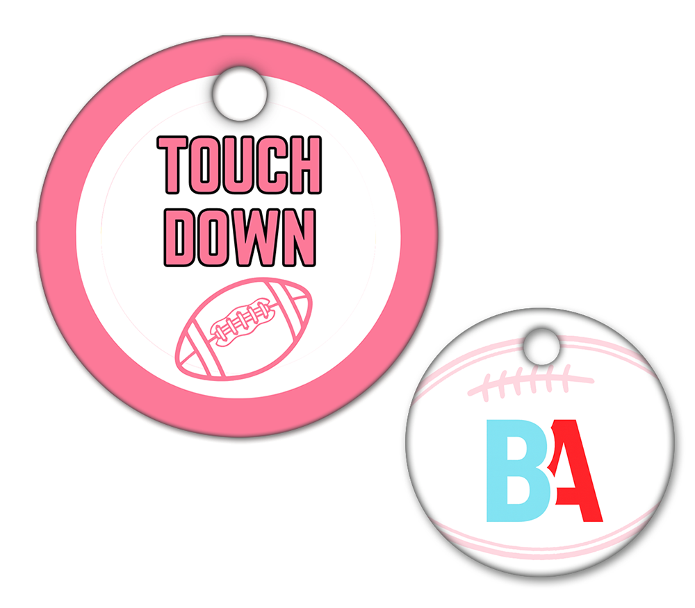 Football Circle Swag Tags