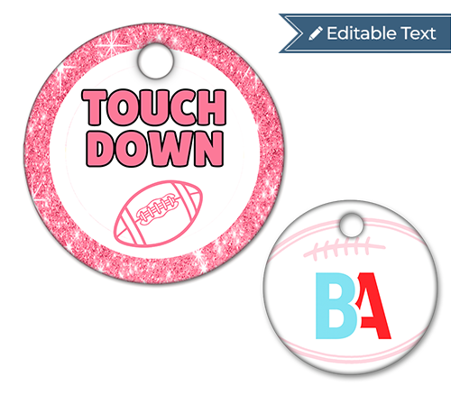 Football Touch Down Tag - Sparkle