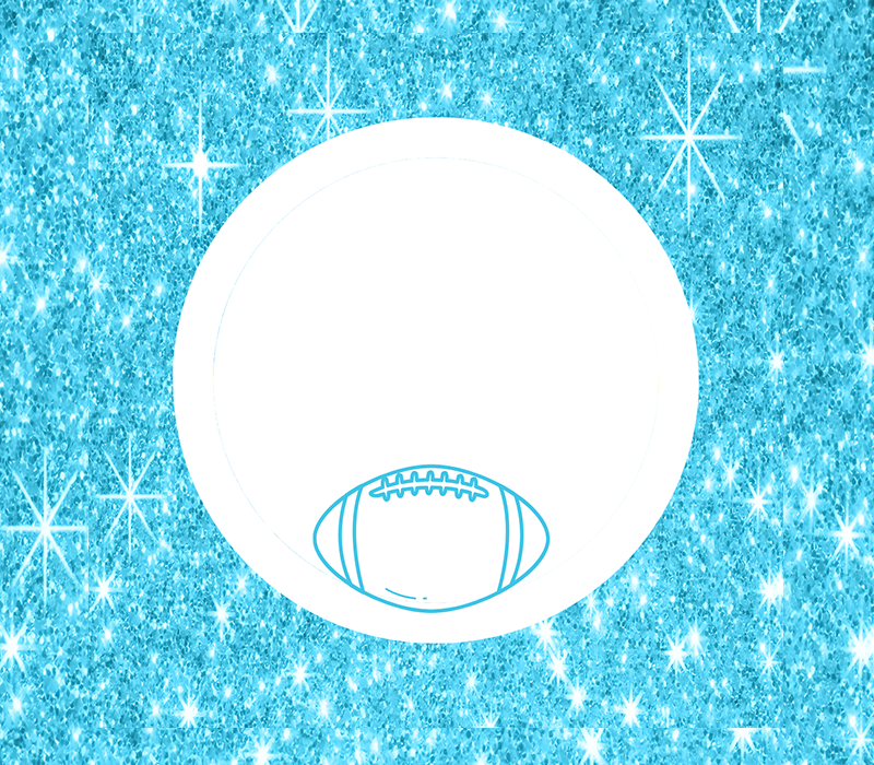 Football 2 Pat Tag - Sparkle