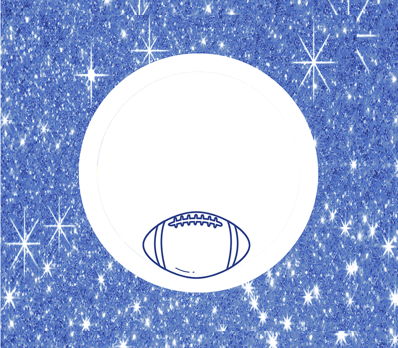 Football 1 Pat Tag - Sparkle