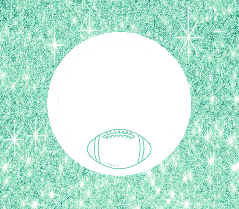 Football Five Flag Pulls Tag - Sparkle